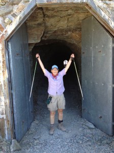 Carolyn at the tunnel!